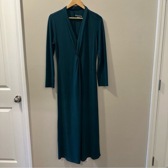 Soft Surroundings Lagia Teal Lagenlook Maxi Dress PM Comfy Boho Cottagecore - Picture 2 of 10
